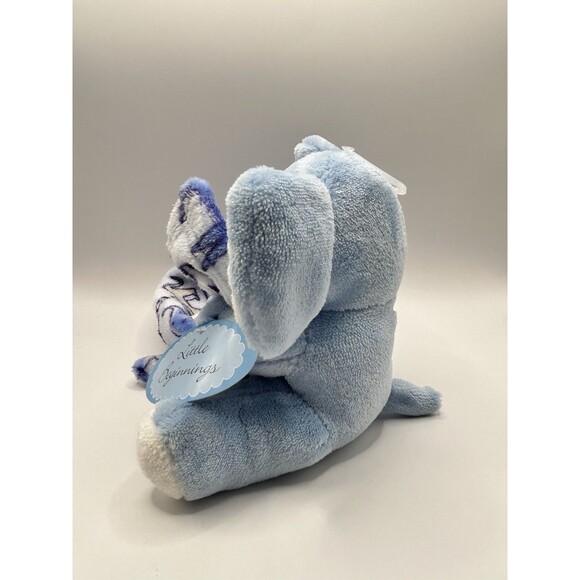 Little Beginnings Blue Elephant Plush Lovey Animals Security Blanket Baby Lovie - Picture 8 of 13